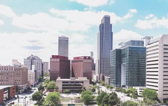 Omaha Downtown Skyline